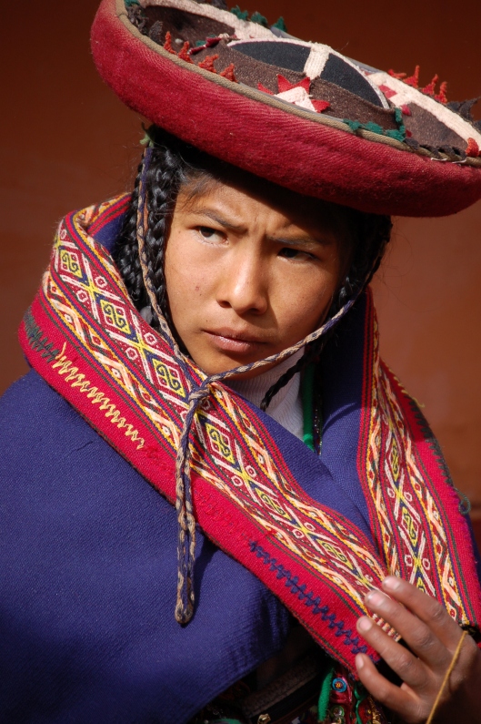 Peruvian woman, Chinchero, Peru