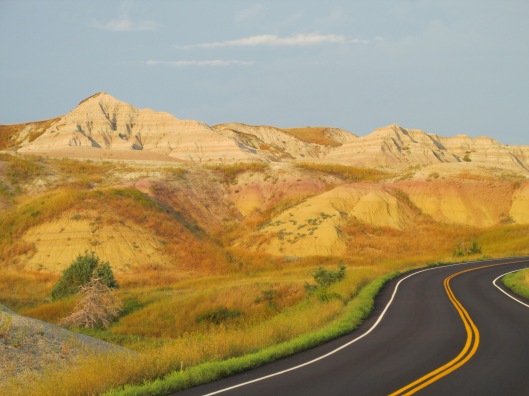 The Badlands - no color enhancing here; this is really what it looked like! South Dakota